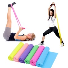 Yoga Fitness Exercise Resistance Bands Rubber  Equipment Yoga Training Band Loops Pilates Band 1500mm workout bands 2024 - buy cheap