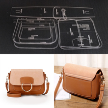 1Set laser cut Acrylic Template Pattern Tool For DIY Handmade Handbag Leather Craft Sewing Pattern Sewing stencils 21*15*8cm 2024 - buy cheap