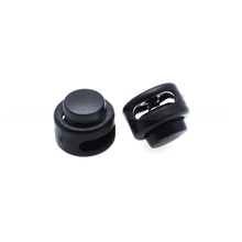 25pcs Plastic Cord Lock Toggle Stopper For Paracord Size:11mm*12mm Black 2024 - buy cheap