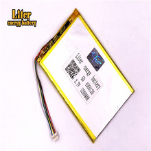 1.0MM 5pin connector 3.7v 4560120 lithium polymer battery with pcm backup 5200mah tablet pc battery 2024 - buy cheap
