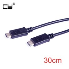 Двусторонний прямой и прямоугольный 90 градусов USB-C USB 3,1 type C Мужской Разъем для C Мужской кабель для передачи данных 30 см 1 м для Macbook 2024 - купить недорого