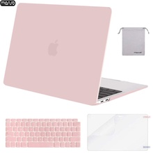Новый чехол для ноутбука MOSISO, 2019, Новый чехол для MacBook Air 13, 2018, с клавиатурой, прозрачный матовый жесткий чехол для macbook A1932 2024 - купить недорого