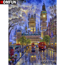 HOMFUN Full Square/Round Drill 5D DIY Diamond Painting "Castle scenery" Embroidery Cross Stitch 5D Home Decor Gift A17053 2024 - buy cheap