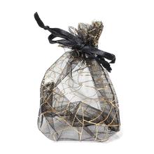 DoreenBeads розница, сумки из органзы для ювелирных изделий, подарочные пакеты и сумки с черным рисунком паутины 11 см x 8,5 см, 50 шт. 2024 - купить недорого