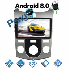 Sistema multimídia automotivo, reprodutor com android 8.0, 4 gb de ram, 32 gb de rom, octa core, 2 din, rádio, estéreo, navegação gps, cd, bluetooth, para kia forte cerato 2009-2013 2024 - compre barato