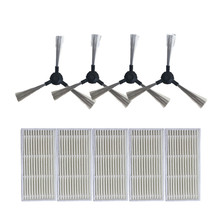 5x robot HEPA filter + 4x Side Brush for KITFORT KT-516 kt 516 Robotic Vacuum Cleaner Accessories Parts 2024 - buy cheap