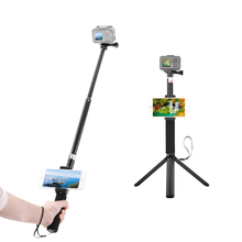 Extensión barra poste Metal trípode Selfie palo soporte teléfono montaje Cámara deportiva para DJI Osmo acción 2024 - compra barato