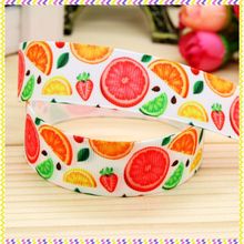 New 7/8'' Free shipping chevron orange printed grosgrain ribbon hair bow headwear party decoration wholesale OEM 22mm H3892 2024 - buy cheap