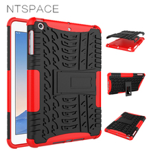 NTSPASE neumático de doble capa soporte vertical de silicona cubierta a prueba de golpes para iPad mini 1,2 y 3 de Apple Fundas protectoras de alta resistencia de 7,9 pulgadas 2024 - compra barato