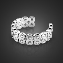Estilo simples anel de prata 925 anéis de prata esterlina feminino abertura design anel de prata sólida jóias populares frete grátis bijoux 2024 - compre barato
