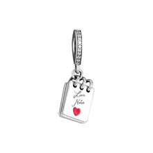 CKK Love Notes Charm Bead Fit оригинальный браслет из стерлингового серебра, ювелирные украшения, подвески для женщин, бусы на День святого Валентина для изготовления ювелирных изделий 2024 - купить недорого