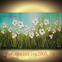 Hand Painted White Flower Oil Painting Knife Paintings Modern Abstract  Picture Home Decor Wall Painting Art Canvas Pictures 2024 - buy cheap