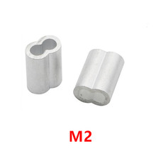Casquillos de aluminio M2 de 2mm, manga de prensado, doble orificio, Clip ovalado de 8 formas, abrazadera de cable, herramienta de cordaje, 500 Uds. 2023 - compra barato