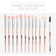 12 Pcs Makeup Brushes Set Fundação Eyeshadow Primer Pó Delineador Lábios Cílios Make Up Brush Cosméticos Kit Ferramenta De Beleza 2024 - compre barato