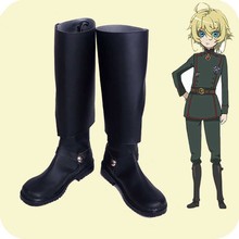 Saga of Tanya the Evil Cosplay shoes Youjo Senki Tanya von Degurechaff Anime boots Custom-made 2024 - buy cheap