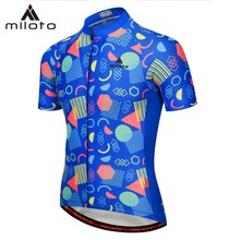 MILOTO Men Short Cycling Jersey MTB Maillot Bike Shirt Downhill Jersey High Quality Pro Team Mountain Bicycle Riding Clothing 2024 - buy cheap