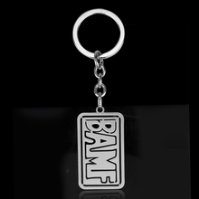Game Jewelry Keychain BAMF Dog Tag Charm Keyring Key Chain Fashion Metal Key Rings Car Key Holder For Men Boys 2024 - buy cheap