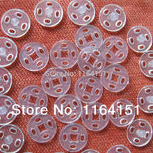 Botones a presión transparentes para ropa de bebé, accesorios de costura, botón oscuro, scrapbooking, 10mm, lote de 50 Uds. 2024 - compra barato