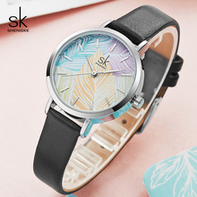 Shengke Watches Women Brand Ladies Fashion Leather Watches Reloj Mujer 2021 SK Creative Quartz Watch Best Gifts For Women #K8057 2024 - buy cheap