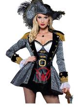 2017 Newest Womens Classic Pirate Cosplay Costumes Female robber Halloween Role Play Uniform Carnival Party Clubwear 2024 - buy cheap