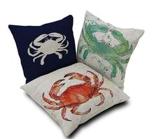 Cushion Cover Linen Marine Animals Conch Throw Pillows Car Sofa Case Decorative Pillowcase almofadas decorativos cojines 2024 - buy cheap