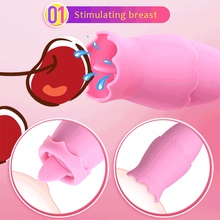 Tongue Spot Nipple Sucker Tongue Vibrator Clitoris Stimulator Breast Enlarge Massager Vibrators Sex Toys Masturbator for Women 2024 - buy cheap