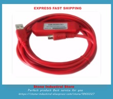 CABLE de SC09-FX para USB-SC09-FX FX1N, 2N, 1S, 3U, Series, Cables de descarga de PLC, adaptador USB a RS422, compatible con Win7, nuevo 2024 - compra barato