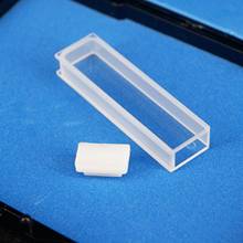 5mm Path Length JGS1 Quartz Cuvette Cell With PTFE  Lid For Uv Spectrophotometers 2024 - buy cheap