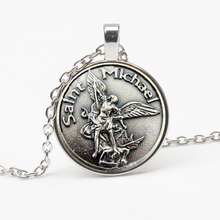 2019 Fashion Necklace Archangel St.Michael Protects My St. Shield Charm Russian Orthodox Pendant Holy Men Women Gift Souvenirs 2024 - buy cheap