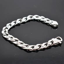 AMUMIU 21cm*11mm Top Quality 316L Stainless Steel Chain Link Bracelet Hot Biker Punk Fashion Gift Design Bracelet HZB117 2024 - buy cheap