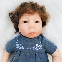Cute reborn baby girl doll 18"46cm l.o.l silicone reborn toddler dolls toys for children gift real alive bebes reborn bonecas 2024 - buy cheap