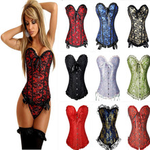 X Sexy Women Steampunk Clothing Gothic Plus Size Corsets Lace Up Boned Overbust Bustier Waist Cincher Body Shaper Lingerie 6XL 2024 - buy cheap