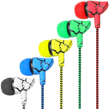 Deporte del auricular auriculares con Cable Super Bass 3,5mm Crack auricular con micrófono auriculares manos libres para Samsung MP3 MP4 2024 - compra barato