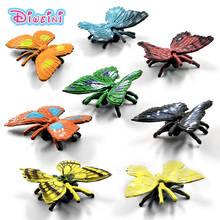 8pcs/Lot Simulation Butterfly insect animal model Lifelike action figure home decor Gift For Boy girl children Kids hot toys set 2024 - buy cheap