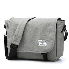 Mens Canvas Crossbody Bags Vintage Messenger Bag Leisure Shoulder Travel Handbag Fashion Student School Bag Male Laptop Bag 2024 - buy cheap