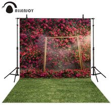 Allenjoy-cenário fotográfico para fotografia, primavera, paisagens, moldura de flores, fotochamada de casamento, fundo fotográfico, adereço para estúdio de fotografia 2024 - compre barato