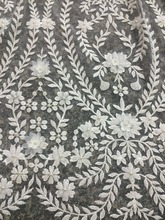 special 3d flower French Nigerian Laces Fabrics SYJ-6164 Tulle African net Lace Fabric with full beads 2024 - buy cheap