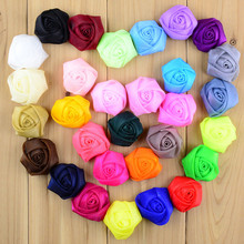 200 pcs/lot , 1.5" Chiffon Rose Flower Applique Patch For Wedding Dress Applique 2024 - buy cheap