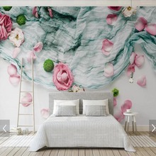 3D Flower Forest Cloth Wall Mural Wallpaper Printed Photo Wall Paper Rolls Contact Paper Rose Floral Wallpapers Customize 2024 - buy cheap