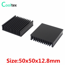 40 шт. 50x50x12,8 мм алюминиевый радиатор для электронных чипов LED IC Радиатор охлаждения 2024 - купить недорого