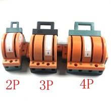 1PCS Knife Switch 2/3/4Pole 220/380V Bi-directional Disconnect Switch 32/63/100A 2024 - buy cheap