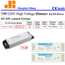 Free Shipping 110V-220V/75W/ 0-10V dimmers, 0-10V LED driver, 0-10V dimmable dimmer,  1 channel  pn:DM9123H-V series 2024 - buy cheap