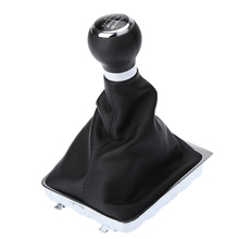 6 velocidade shift gear knob boot gaiter quadro para vw passat b6 preto estilo do carro acessórios 2024 - compre barato