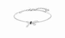 2021 Personality fashion New silver bow Bracelet Jewelry Crystal from Swarovskis For Women and female As Cute gifts 2024 - buy cheap