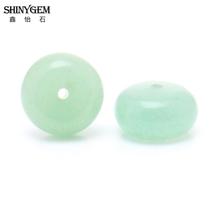 ShinyGem Natural Stone Beads Flat Round Green Jades 6*10mm Abacus Chinese Rondelle For DIY Jewelry Making Wholesale 6*20pcs 2024 - buy cheap