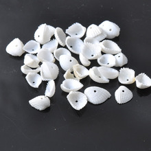 10mm White Natural Seashell with One Hole Scrapbook Craft Supplies for Home Decoration 100pcs TRS0044 2024 - buy cheap