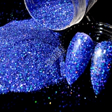 Holographic Nail Glitter Powder Diamond Blue AB Nail Art DIY UV Shimmer Glitter Pigment Manicure Beads 5g N58 2024 - buy cheap