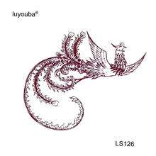 Водостойкая Временная тату-наклейка Феникс, 30 шт., тату-наклейка «Король птиц», Временные татуировки, искусственная татуировка 2024 - купить недорого