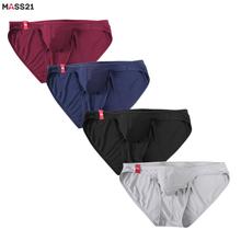 MASS21 4pcs\lot Men's Briefs Man Low Rise Underwear Briefs Breathable Brief Panties for Men Sexy Underpants Shorts 2024 - buy cheap