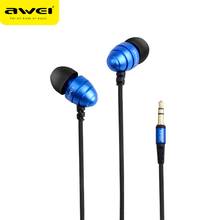AWEI Q2 Noise Isolation Super Deep Earphone In-ear Style Earphones for Phone MP3/MP4 Players 3.5mm Plug Headset 2024 - buy cheap